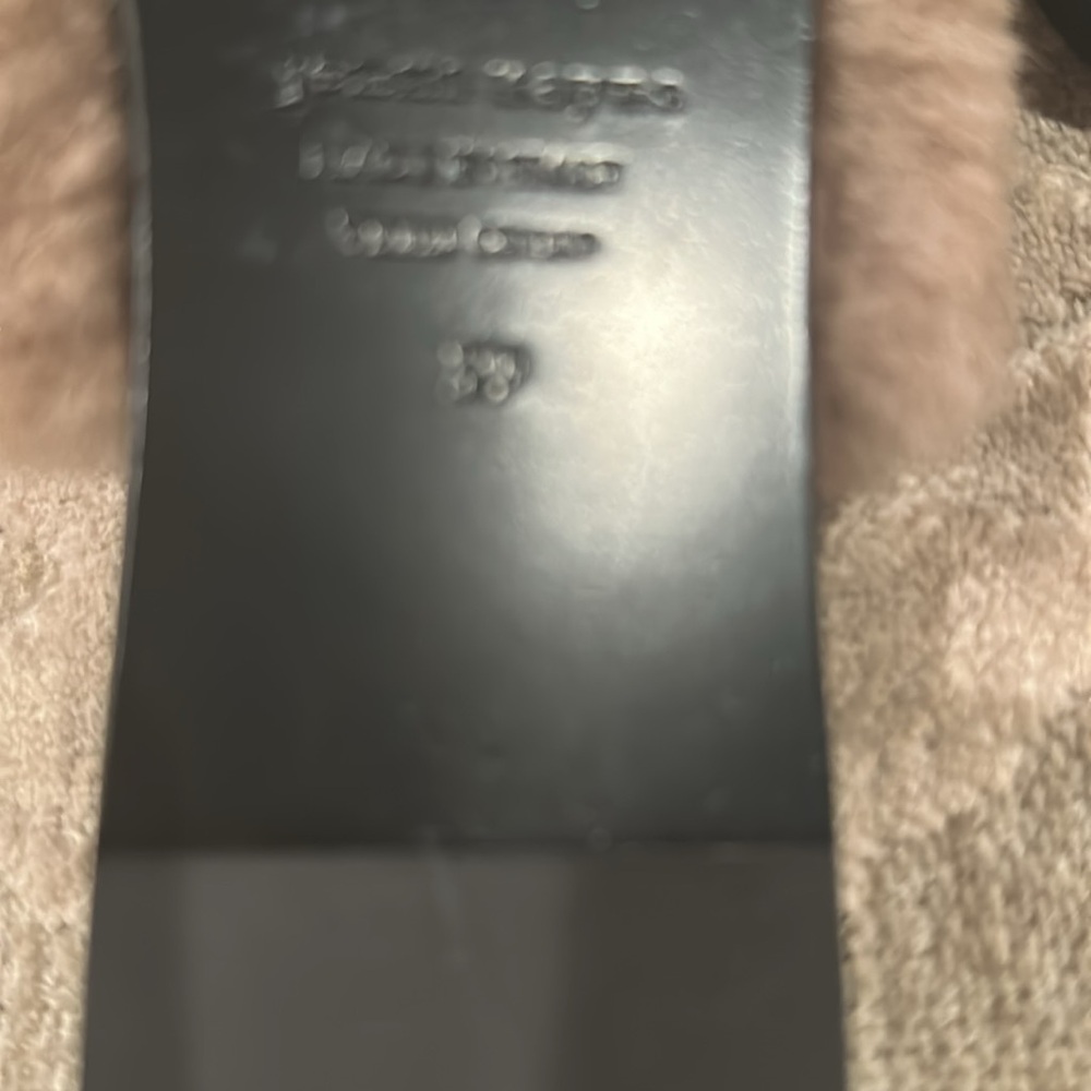 Jenni Kayne Faux Fur Slippers. Made In Italy, Size 39. View 6